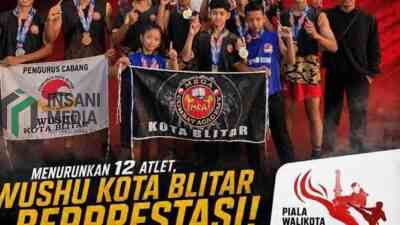 Wushu Kota Blitar Borong 11 Medali, Diantaranya 8 Emas di Kejurda Jatim Piala Wali Kota Surabaya 2026