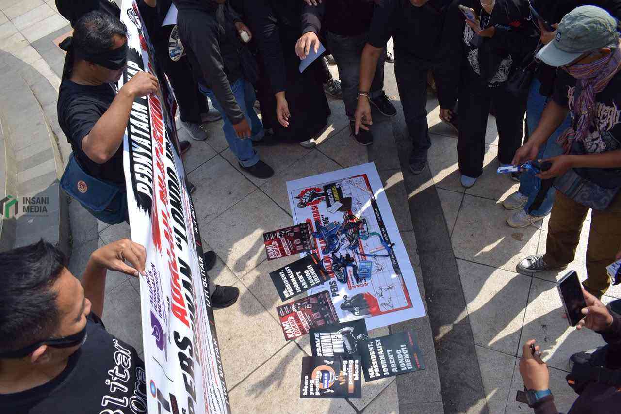 Aksi Puluhan Wartawan Blitar Raya Tolak Keras Istilah Londo Ireng