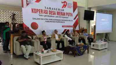 Bupati Purworejo Yuli Hastuti Hadiri Saresehan KDMP yang Digellar Dekopinda Kabupaten Purworejo