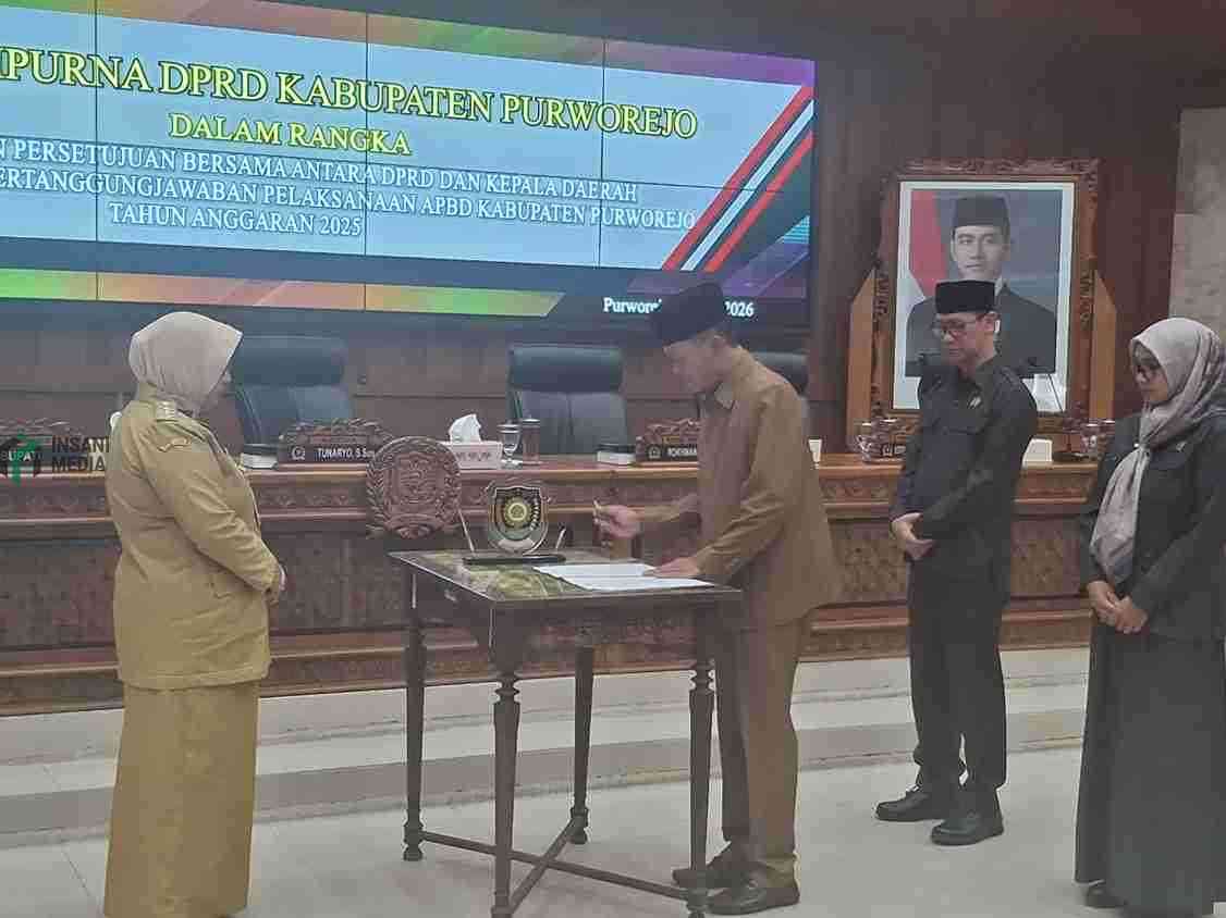 DPRD Kabupaten Purworejo Menyepakati Rancangan Peraturan Daerah Raperda tentang Pertanggungjawaban Pelaksanaan APBD Tahun Anggaran 2025 Bupati Purworejo