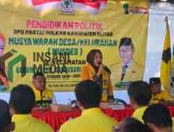 Golkar Blitar Siap Gembleng 45 Pengurus Desa Jadi Mesin Pemenangan Dapil 4