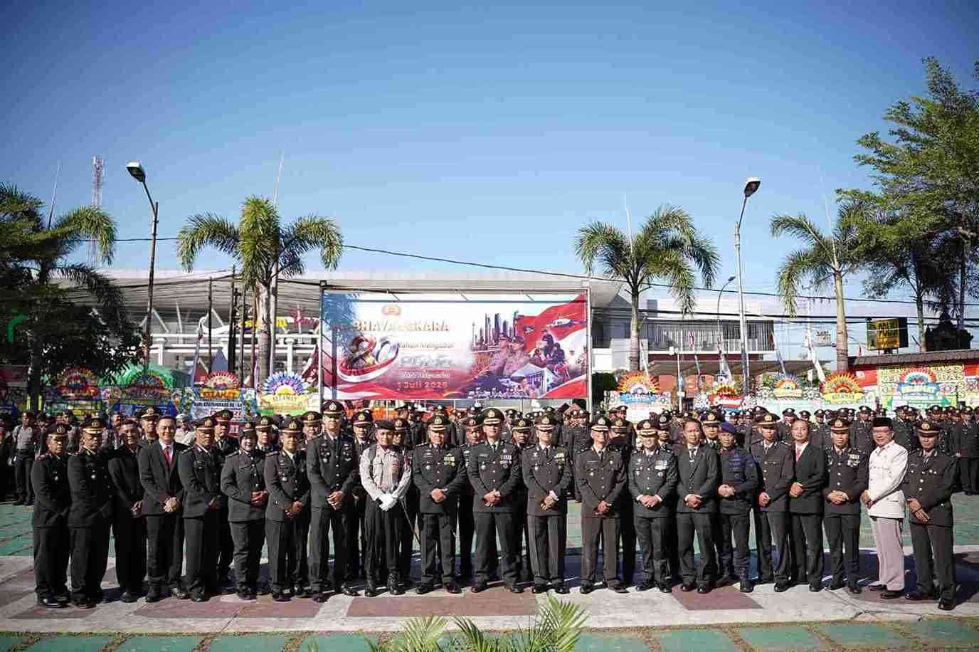 Hari Bhayangkara ke 80 Polres Purworejo Kapolres Purworejo Artificial Intelligence AI Championship 2026 usai pelaksanaan Upacara Hari Bhayangkara ke 80 di halaman Mapolres Purworejo Rabu 172026