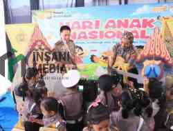 Hari Anak Nasional 2026, Polres Kediri Kota Tanamkan Semangat Meraih Cita-Cita Lewat Wayang Karton