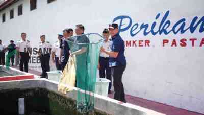 Lapas Blitar Panen Ratusan Kilogram Lele, Perkuat Program Ketahanan Pangan