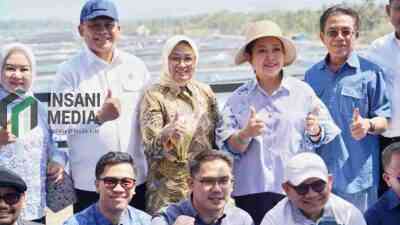 Ketua Komisi IV DPR RI Siti Hediati Soeharto atau Titiek Soeharto meninjau Budidaya Udang Berbasis Kawasan BUBK di Kabupaten Kebumen