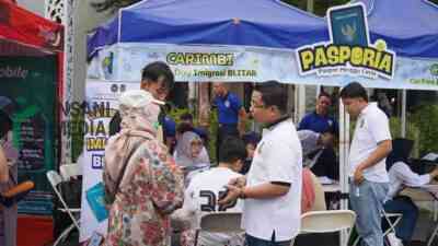 PASPORIA Imigrasi Blitar Hadir di CFD Tulungagung, Permudah Warga Urus Paspor
