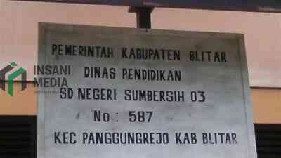 Papan SDN 3 Sumbersih Panggungrejo Kabupaten Blitar