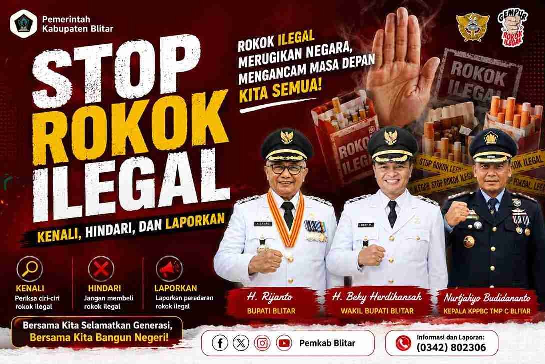 Pemkab Blitar Sosialisasi Cegah Rokok Ilegal