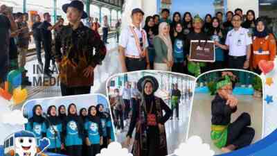 Penampilan Anak anak Disabilitas di Stasiun Blitar dalam Peringatan Hari Anak Nasional 2026