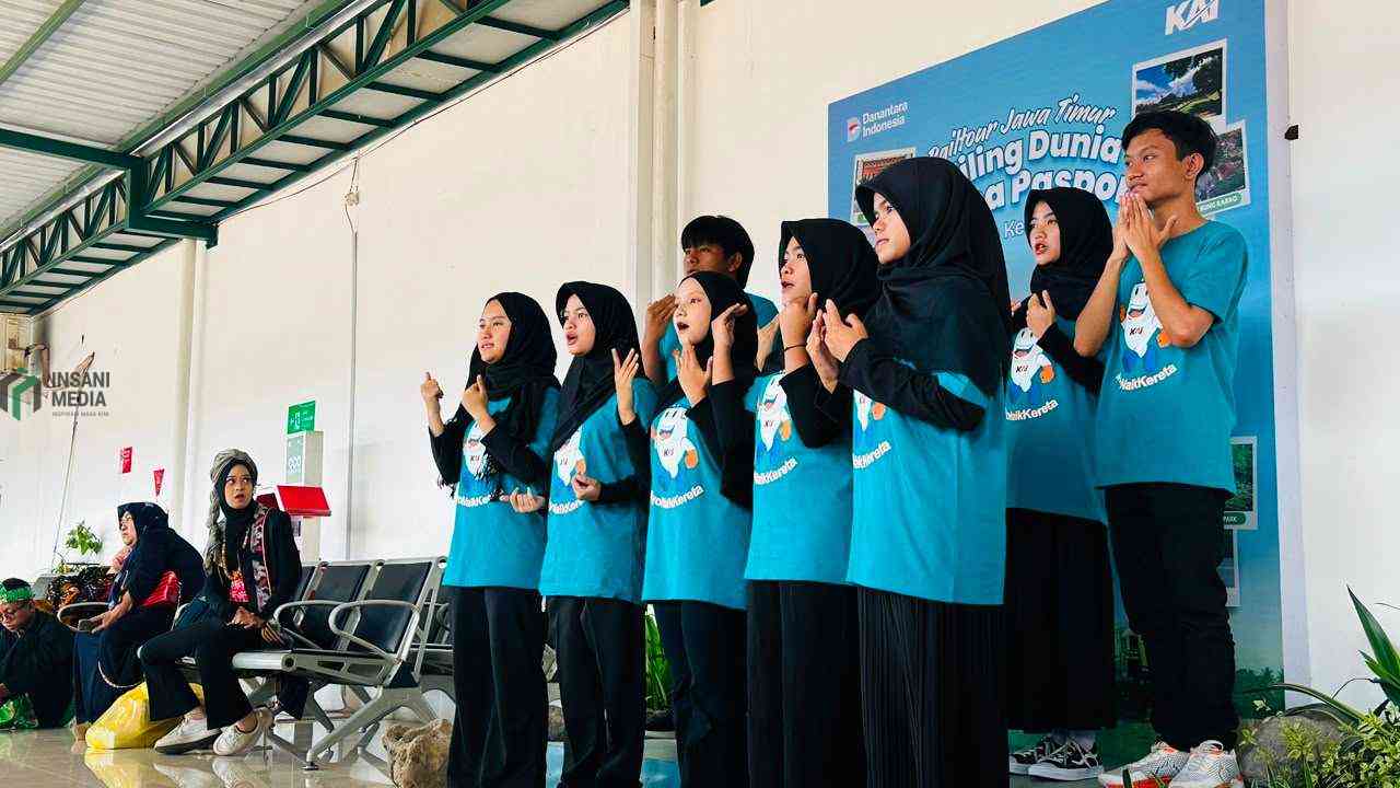 KAI Daop 7 Ajak Anak Disabilitas Belajar Naik Kereta, Stasiun Blitar Semarak Aksi Bakat Anak Disabilitas Stasiun Blitar jadi Panggung Anak anak Berbakat dari Disabilitas pada Peringatan Hari Anak Nasional 2026