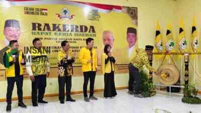 Rakerda DPD Golkar Kota Kediri Targetkan 40 Persen Struktur Diisi Anak Muda