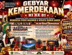 Gebyar Kemerdekaan RI ke-81 Kandangan Blitar, Banjir Hadiah Sepeda Listrik hingga Kambing