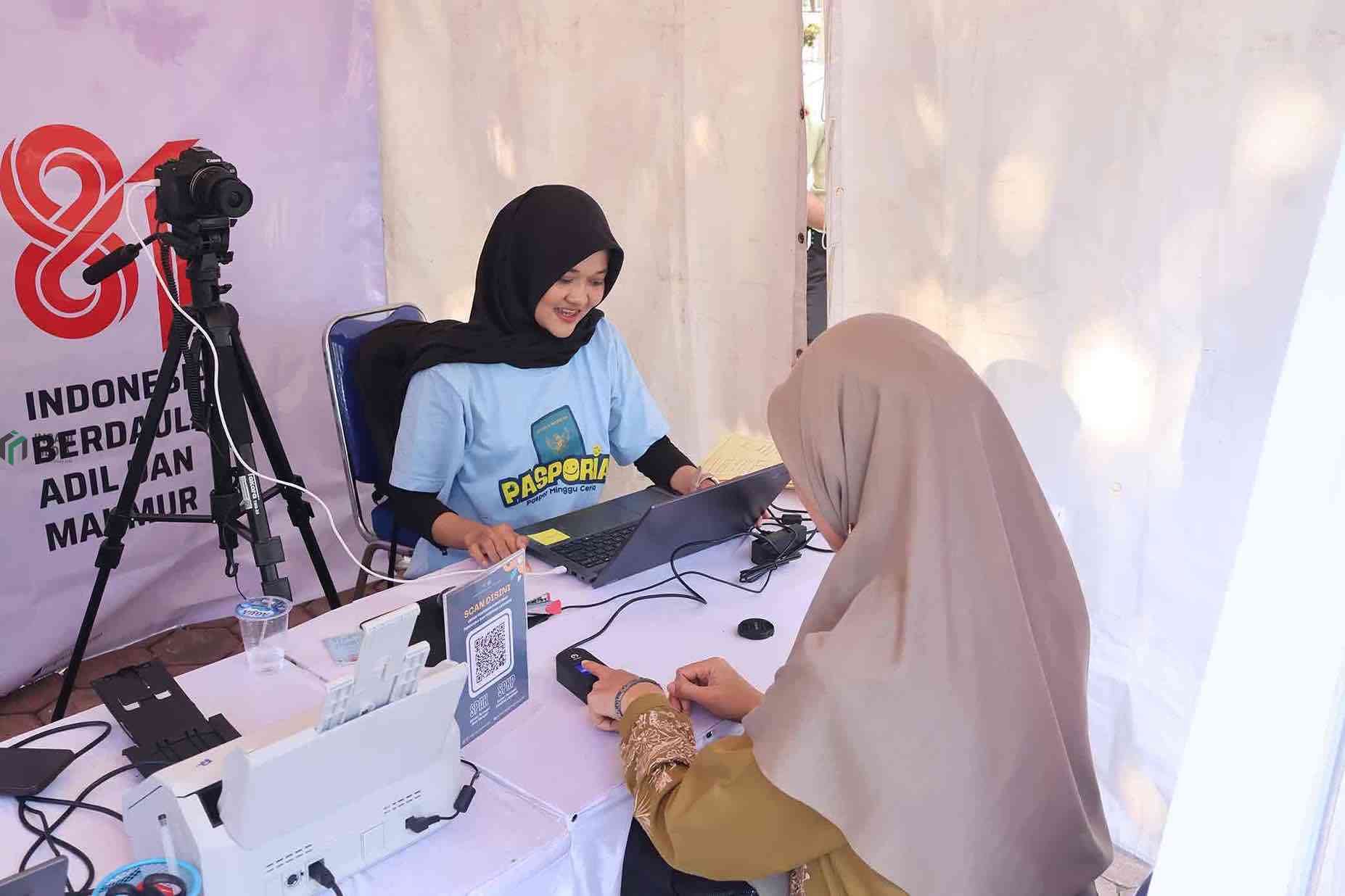 Kantor Imigrasi Purworejo Gelar PASPORIA hadir di Akhir Pekan Sambut HUT RI ke 81
