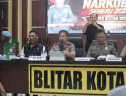 Operasi Tumpas Narkoba 2026, Polres Blitar Kota Ungkap 12 Kasus dan Amankan 13 Pelaku