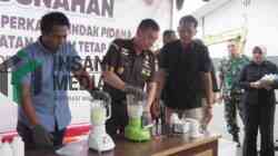 Kejari Blitar Musnahkan Puluhan Ribu Pil Dobel L, Sabu, hingga Ratusan Tanaman Ganja, Begini Caranya