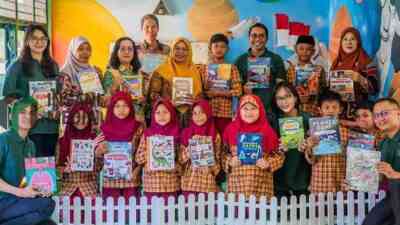 MORAZEN Yogyakarta memberikan 90 eksemplar Buku untukSDN 1 Temon Wetan Kalurahan Kebonrejo Kapanewon Temon Kulon Progo Daerah Istimewa Yogyakarta