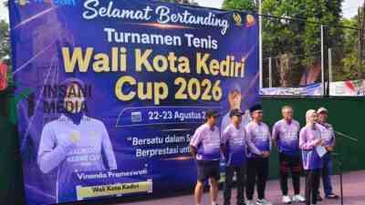 Sebanyak 120 Petenis dari Berbagai Daerah Ramaikan Tenis Walikota Cup Kediri