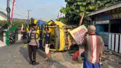 Sopir Hilang Fokus, Truk Sound System Tabrak Tembok SD di Ponggok, Blitar, Begini Kondisinya
