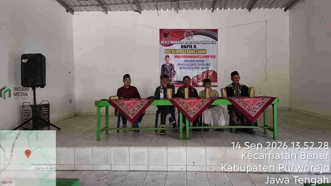 Anggota DPRD Kabupaten Purworejo dari Fraksi PDI Perjuangan Timbul Susilo menyerap aspirasi masyarakat melalui kegiatan reses masa persidangan III Tahun 2026 di Desa Paguan Kecamatan Bener 1
