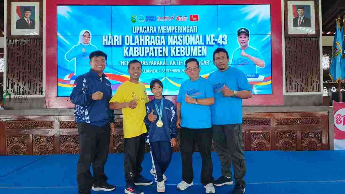 Fahara Rufaidah Waitomukti pelajar SDN Patukrejomulyo Kecamatan Mirit sukses merebut medali emas cabang olahraga gulat kelas 35–39 kilogram