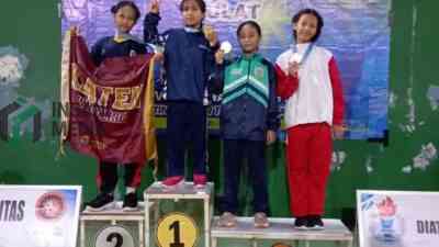 Fahara Rufaidah Waitomukti siswi SD Patukrejomulyo Kecamatan Mirit Meraih Medali Emas untuk Gulat di POPDA Jateng 2026