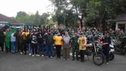 HUT TNI ke-81, TNI-Polri Bersama Komunitas Gelar Touring dan Bakti Sosial di Goa Seplawan