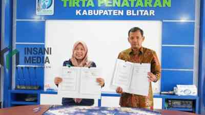 PT KAI Daop 7 Madiun bersama Perumda Air Minum Tirta Penataran Kabupaten Blitar memperkuat kerja sama dalam menjaga keamanan dan keselamatan utilitas di sekitar jalur kereta api