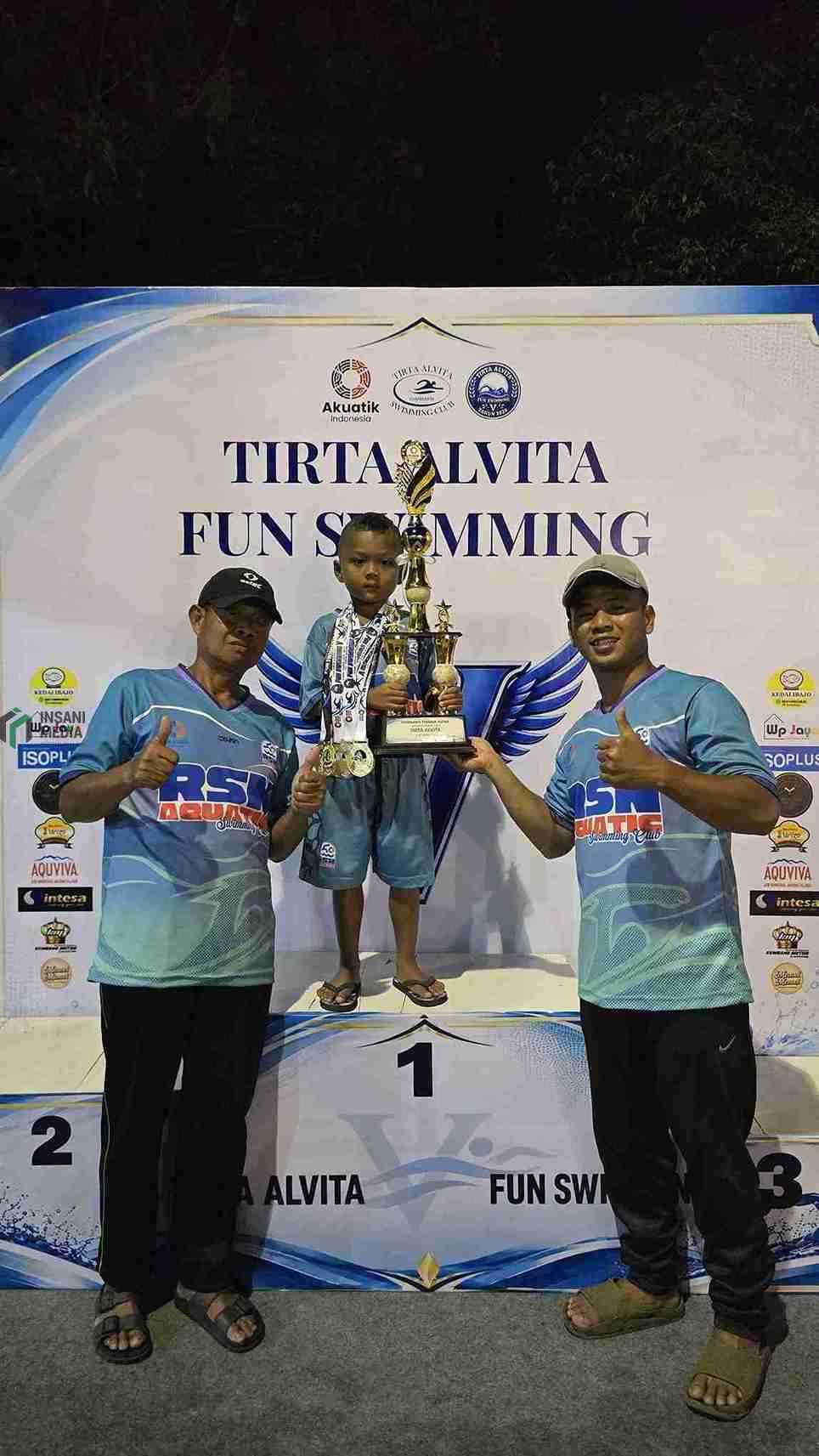 Aca Perenang Cilik Purworejo Menggila, Borong 4 Emas dan Raih Best Swimmer Perenang Cilik Purworejo Arrasya Satya Keenandra atau Aca