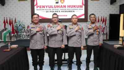 Polres Kebumen Sosialisasi KUHP dan KUHAP Baru kepada Anggotanya