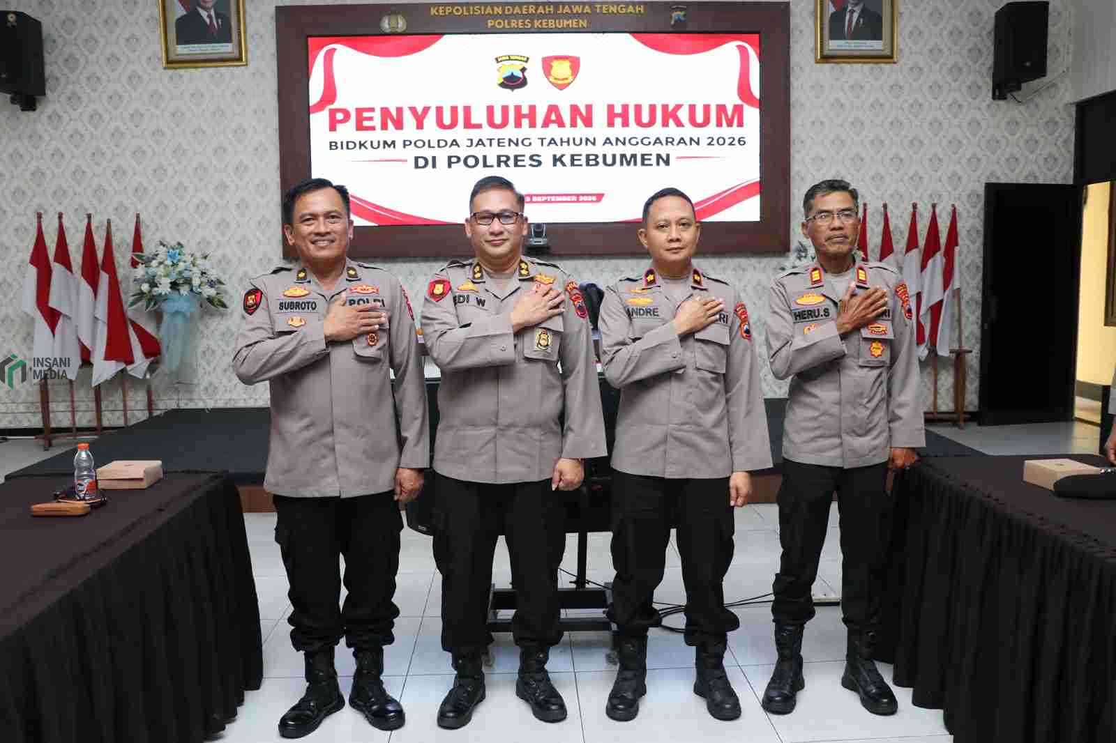 Polres Kebumen Sosialisasi KUHP dan KUHAP Baru kepada Anggotanya