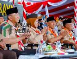 Gubernur Khofifah Hadiri Apel Peringatan Hari Pramuka ke-65 Kwarda Jatim di Unesa, Optimis Pramuka Jadi Penggerak Ketahanan Pangan