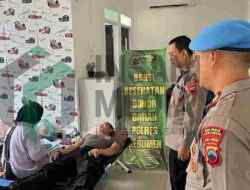 Sebanyak 65 Personel Polres Kebumen Donorkan Darah, PMI Sebut Kebutuhan Mencapai 125 Kantong per Hari