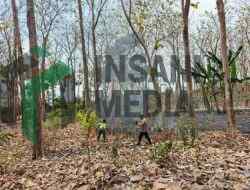 Polsek Lodoyo Timur, Blitar Padamkan Kebakaran Hutan di Lingkungan Papringan Jegu