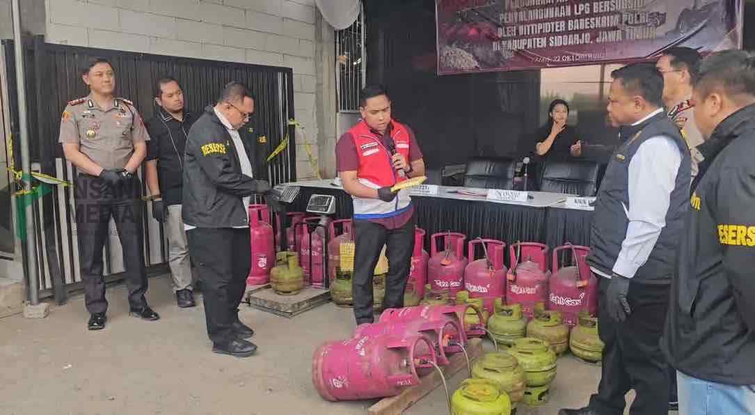 Bareskrim Polri Bongkar Pabrik di Sidoarjo Diduga Oplos LPG Bersubsidi