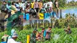 Polri Bersama Masyarakat Sambagi Petani Jagung di Desa Margomulyo, Blitar Bhabinkamtibmas Desa Margomulyo Kecamatan Binangun Kabupaten Blitar Mengunjungi Petani Jagung