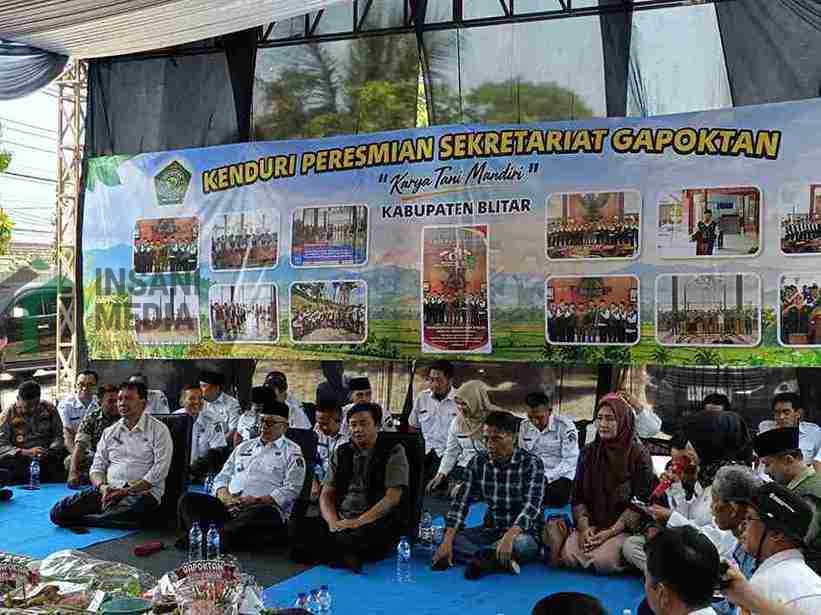 Bupati Blitar Rijanto Menghadiri Peresmian Gabungan Kelompok Tani Gapoktan Karya Tani Mandiri di Kelurahan Bajang Kecamatan Talun Blitar