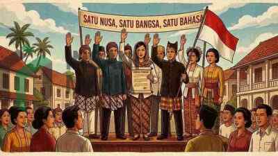 Ilustrasi Sumpah Pemuda