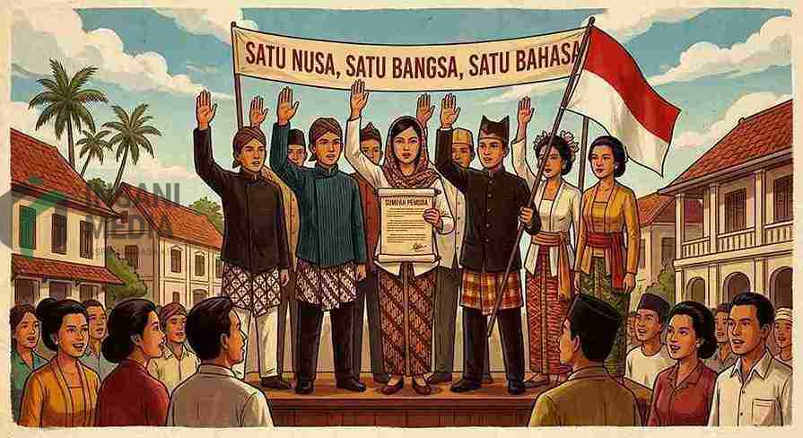 Ilustrasi Sumpah Pemuda