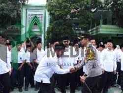Cegah Tawuran Pelajar, Kapolres Blitar Kota Ingatkan Bahaya Provokasi Medsos pada Pelajar di MTs-MA Ma’arif NU Kota Blitar