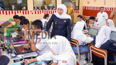 Menjaga Harapan dan Masa Depan Murid Jatim, Gubernur Khofifah Hadir Beri Semangat dan Doa Kesuksesan TKA