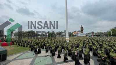 Lebih dari 5.000 Muslimat NU Blitar Gelar Senam Massal, Luncurkan Program Mustika Segar