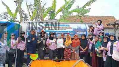 PERWOSI Kabupaten Blitar Salurkan Air Bersih untuk Warga Desa Panggungduwet Kecamatan Kademangan