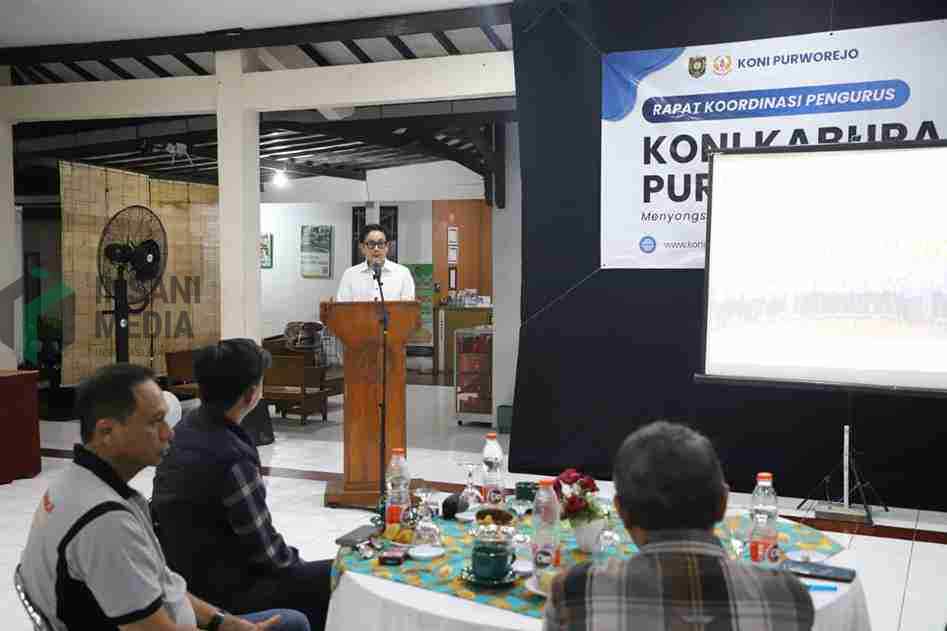 Ikuti Porprov Jateng 2026 Wabup Dion Dorong Seluruh Kontingen Purworejo Kompak dan Fokus Wakil Bupati Purworejo Dion Agasi Setiabudi Menghadiri Rapat Khusus KONI Purworejo Jelang Persiapan Porprov Jateng 2026